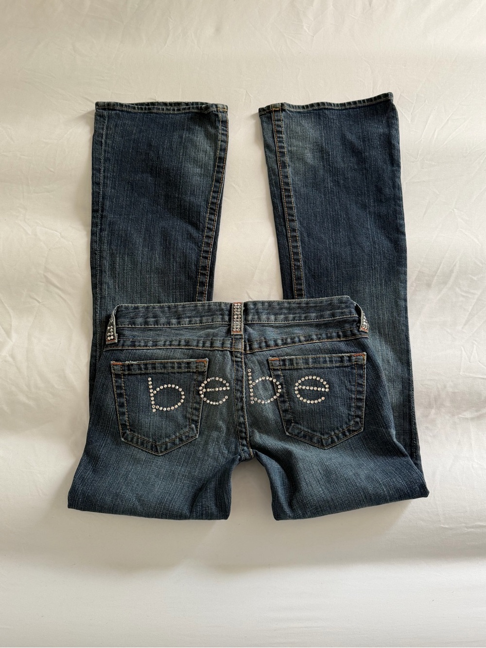 vintage bebe gem embroidered jeans